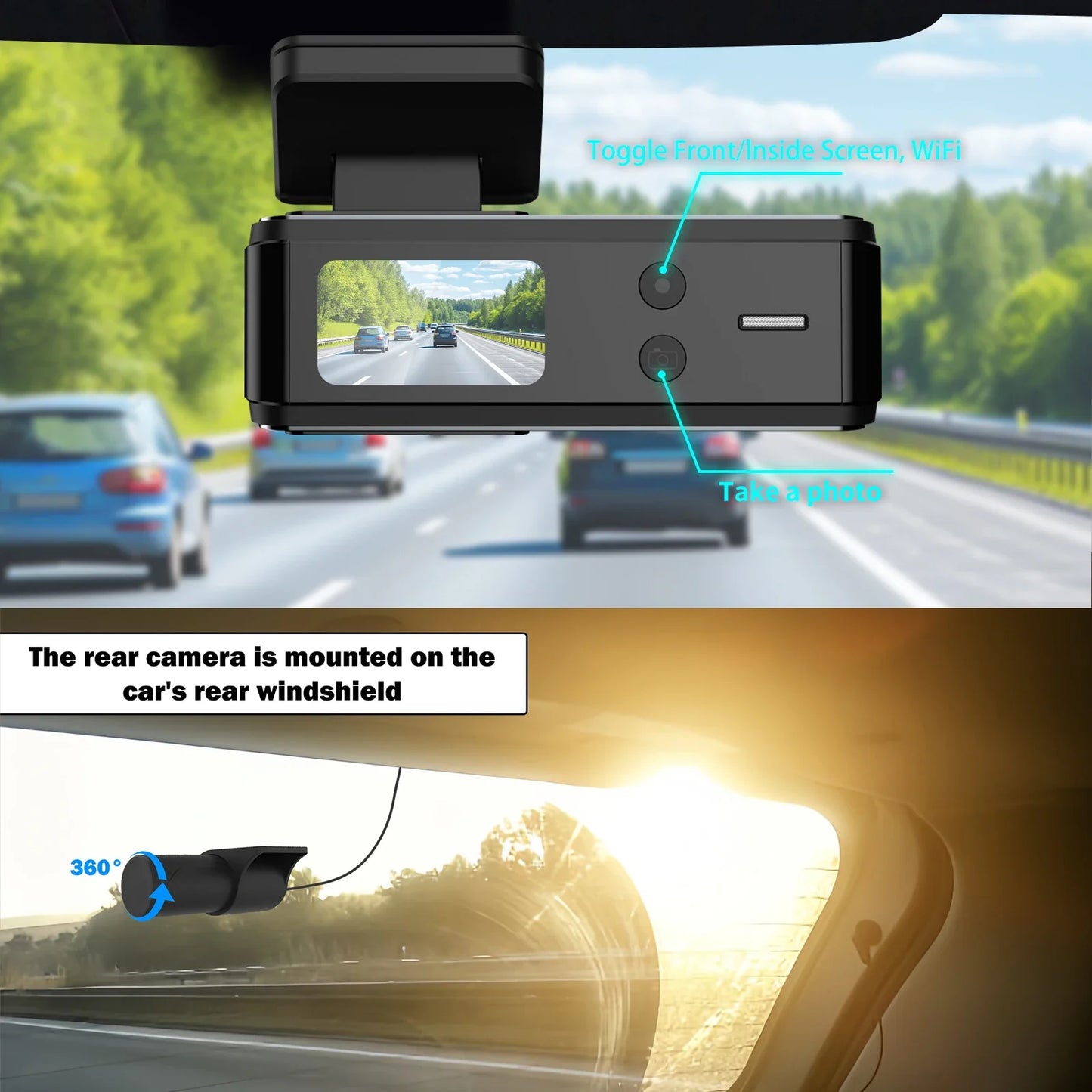 DriveCam Guardian Elite: 4K UHD Dual Lens Dash Cam