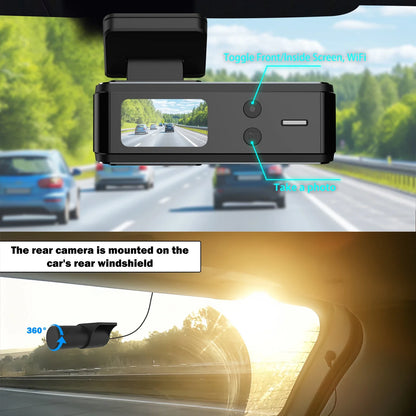 DriveCam Guardian Elite: 4K UHD Dual Lens Dash Cam