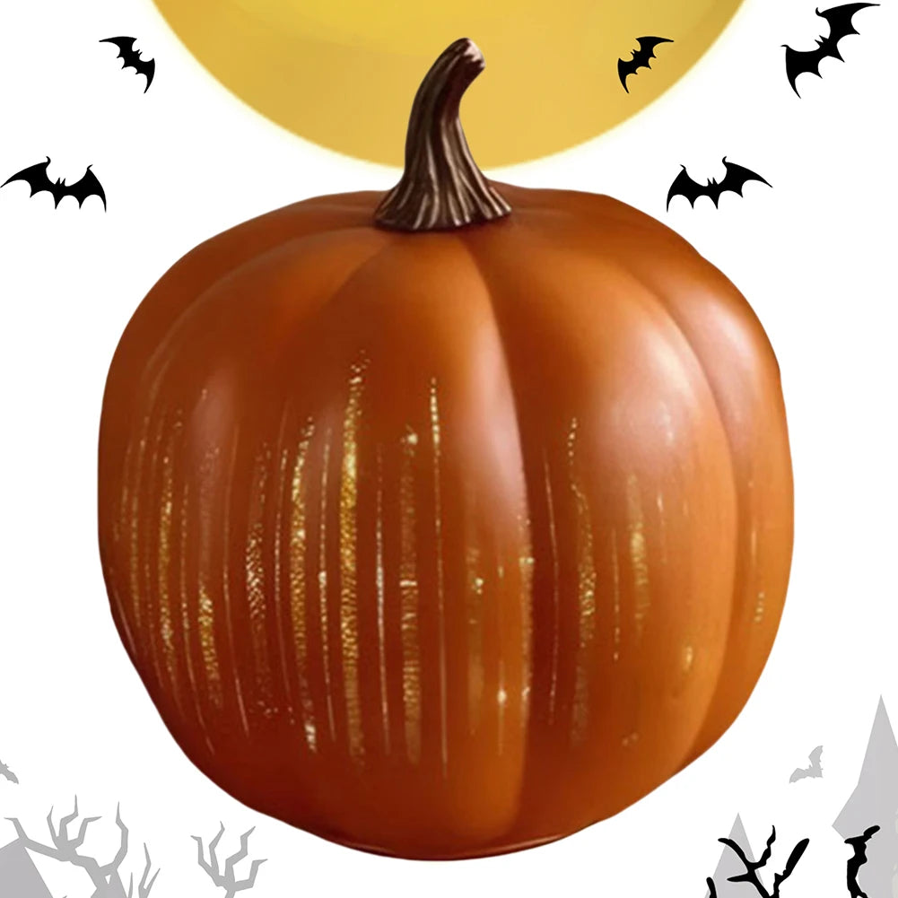 Calabazas Crepusculares – ¡Decoración de Halloween Escalofriante y Brillante!