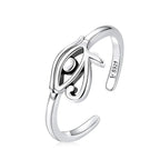 Adjustable Rings Real 925 Sterling Silver Stackable Engagement Zircon Open Size Rings For Women Jewelry big nose Official Store