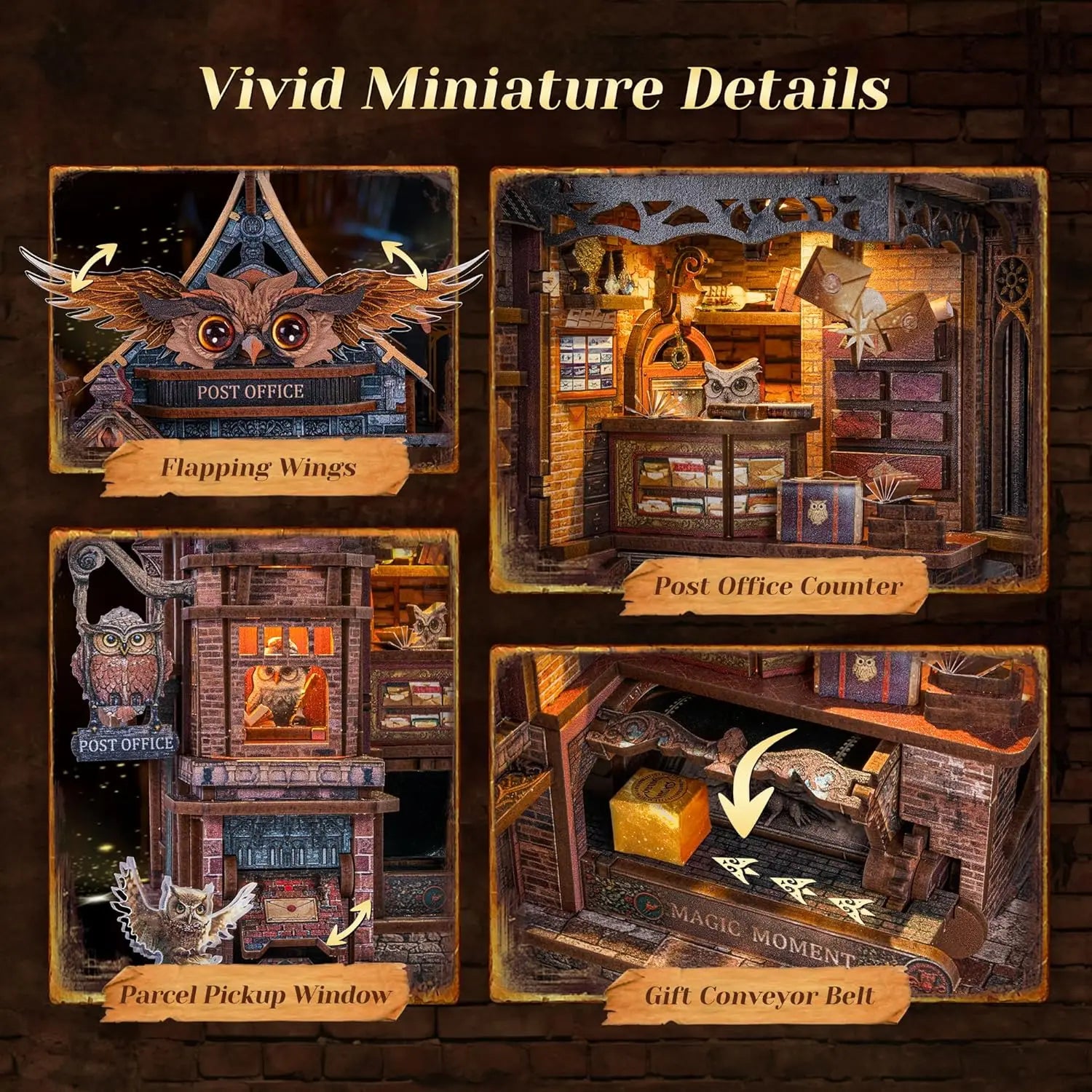OwlPost™ 3D Puzzle 🦉✨ — Build Your Own Miniature Masterpiece