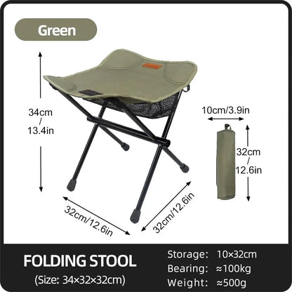 PACOONE Camping Portable Folding Stools Ultralight Aluminium Alloy AliExpress