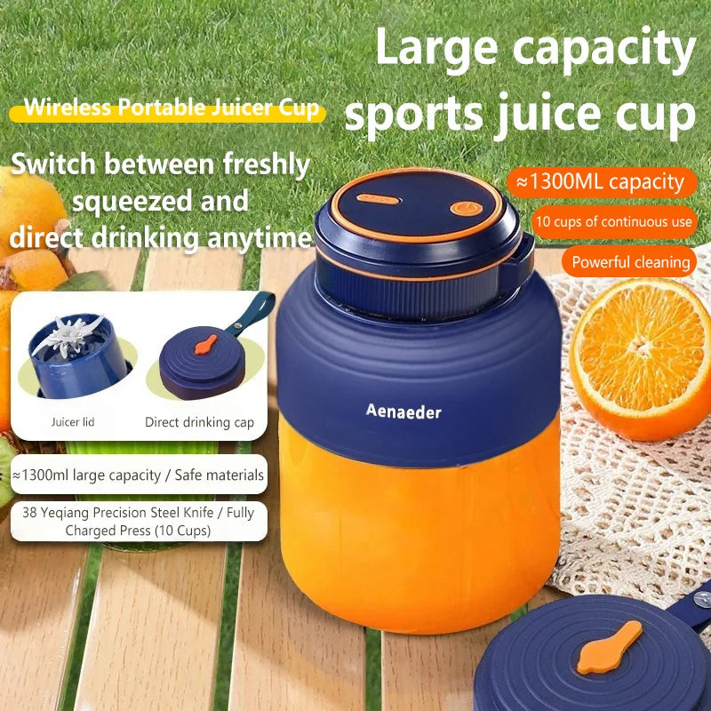 JuiceGo Portable Blender Personal USB Rechargeable Smoothie Maker On The Go