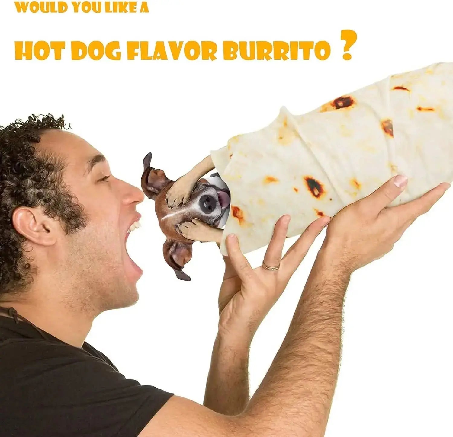 Tortilla Burrito Blanket for Adult Men Women Funny Novelty Gag Food Throw Blanket Trendy Stuff Flannel Taco Wrap Blanket  Decor( Shop1104298725 Store