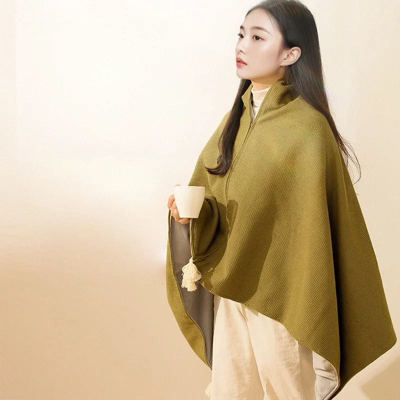 Cozy Comfort: Portable USB Heated Blanket Shawl for On-the-Go Warmth DD-Home Store