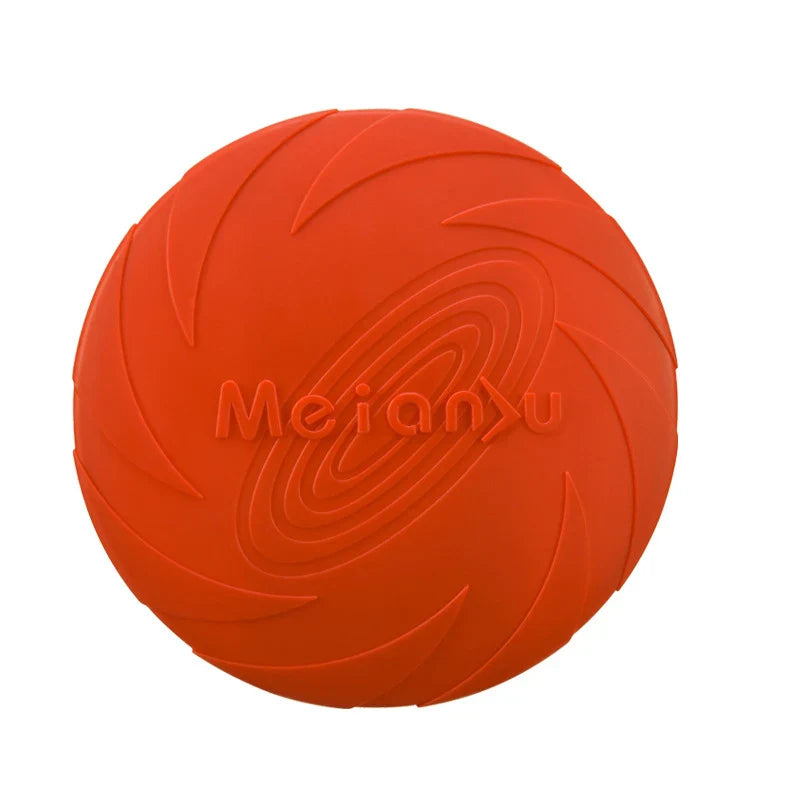 Durable Silicone Flying Disc for Dogs - Interactive Outdoor Fun!