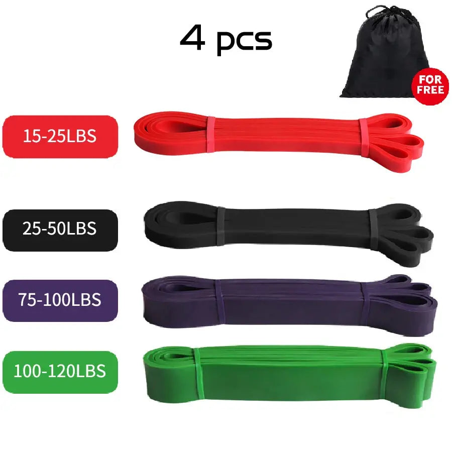 Resistance Bands Exercise Elastic Workout Ruber Loop Strength Rubber