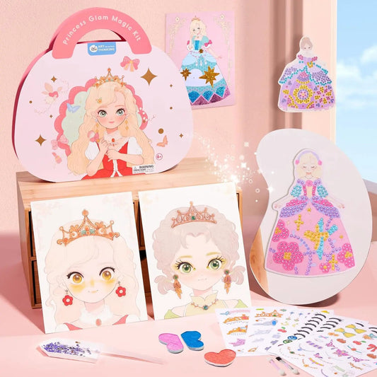 Sparkle & Dream: Princess 3-in-1 Dress-Up Set for Magical Makeovers MuHuan Home Store