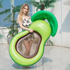 Avocado Pool Rafts Inflatable Ride-ons Play Water Fun Fold PVC Sofa Inflate Lounge Chair Floating Summer Swimming Beach Seaside