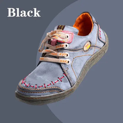TMA EYES Women's Hand-Stitched Leather Sneakers Lightweight Flat AliExpress