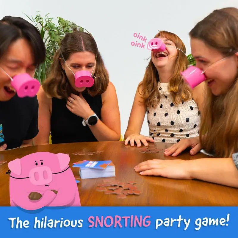 PiggyPlay™ Juego de Rompecabezas de Nariz 🐷🎲 ¡Ronca, Ríe, Gana!