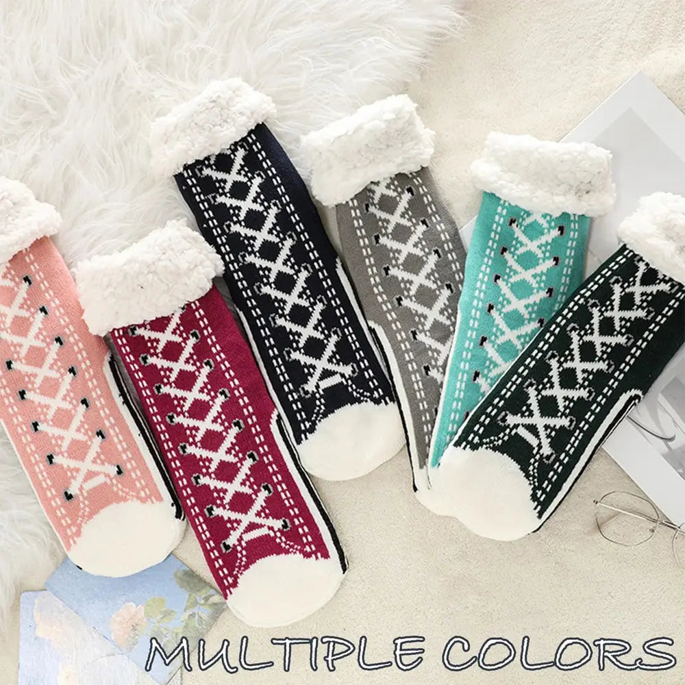 Thickened Winter Woven Thermal Cashmere Socks Floor Socks Women's