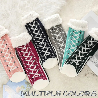 Thickened Winter Woven Thermal Cashmere Socks Floor Socks Women's