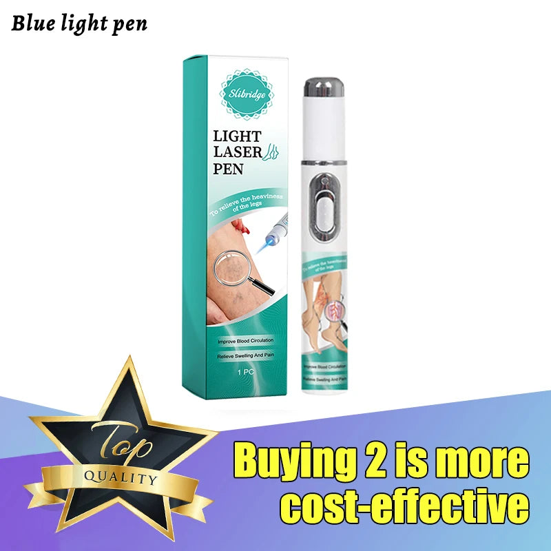 Blue Light Pen Solve Varicose Veins, Hot Sale Leg Care Tools Remove Spider Legs In 7 Days