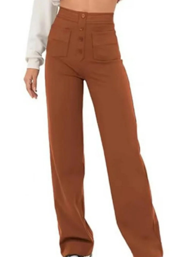 FlexCurve™ High-Waist Pants ✨ — Stretchy Comfort, Slim Fit