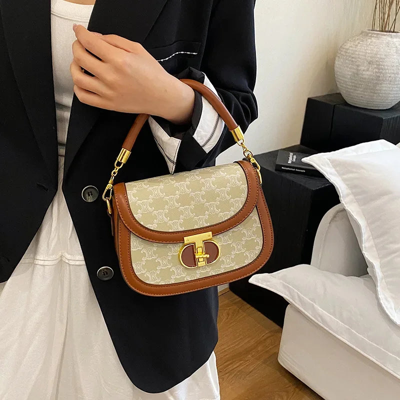 2025 Unique Niche Women's Saddle Bag - Simple Elegant Design - Adjustable Sophisticated Texture Shoulder Strap - Crossbody