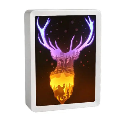 Howl's Moving Castle Anime Paper-Cut Light Decor - 3D Shadow Box Lamp