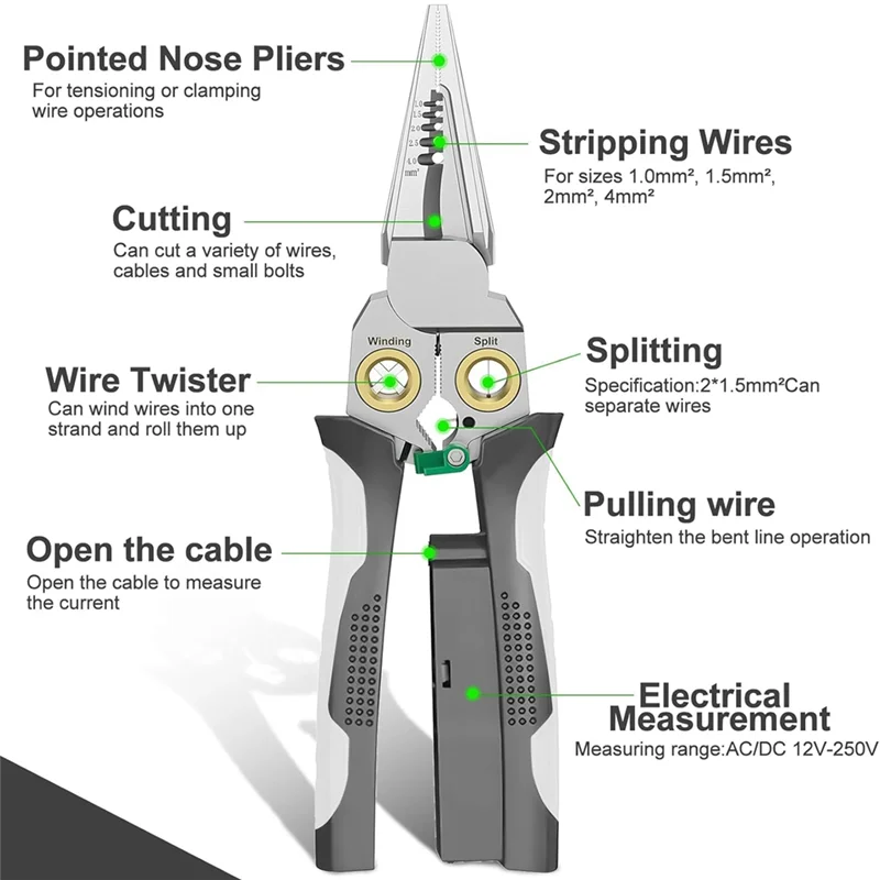 PowerPro 8-in-1 Wire Master – Strip, Cut, Test, & More!