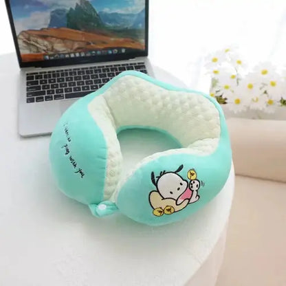 Cartoon Sanrio Kuromi U-shaped Neck Pillow Protecting Cervical Pillow