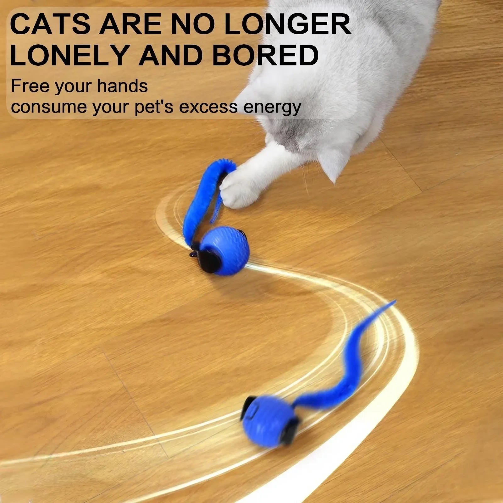 WaveChase™ Smart Pet Ball 🐾⚡ Moves. Teases. Excites.