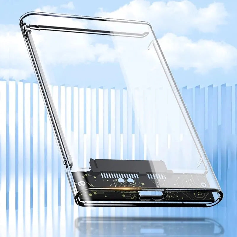 2.5 Inch HDD SSD Case SATA to USB 3.1 Type C 4TB Transparent External Hard Drive Housing Compatible UASP SATA III Laptop BEST Tools House Store