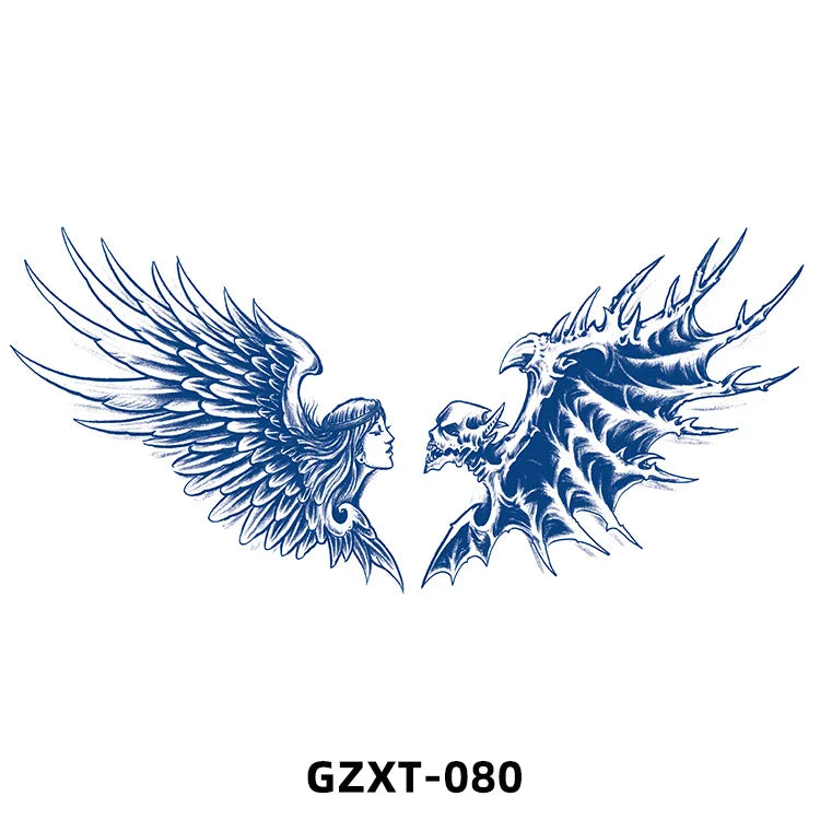 New Wholesale Juice Chest Stickers Tattoo Herbal Semi-permanent Back Tatoo Wings Tattoo Stickpaper WAM-girl Store Store