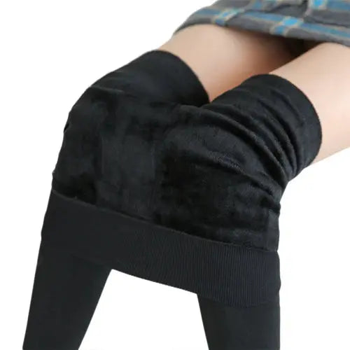  View details for Women Winter Leggings Warm Leggins High Waist Solid Color Velvet Women