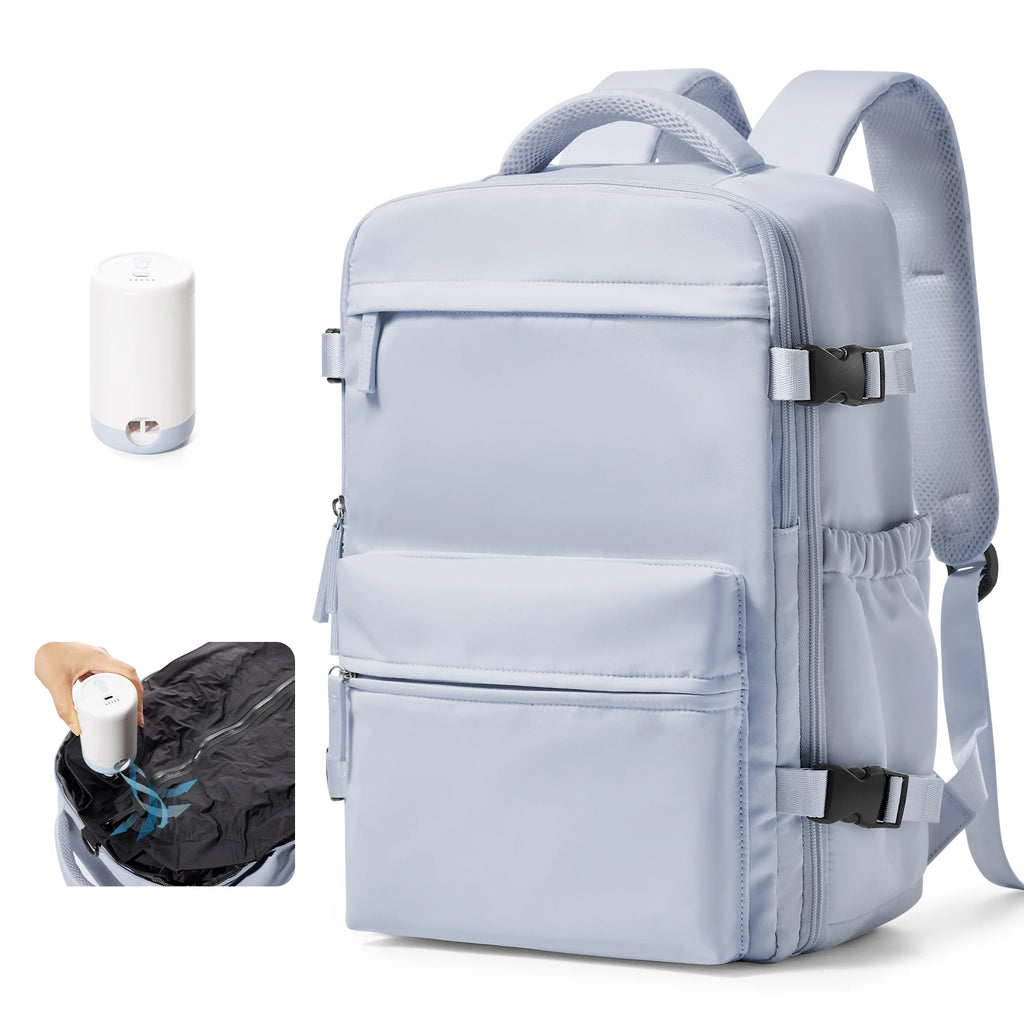 Mochila de viaje para cabina de avión Ryanair 40x20x25, mochila de compresión al vacío, mochila para mujer y hombre, bolso de mano para portátil de negocios