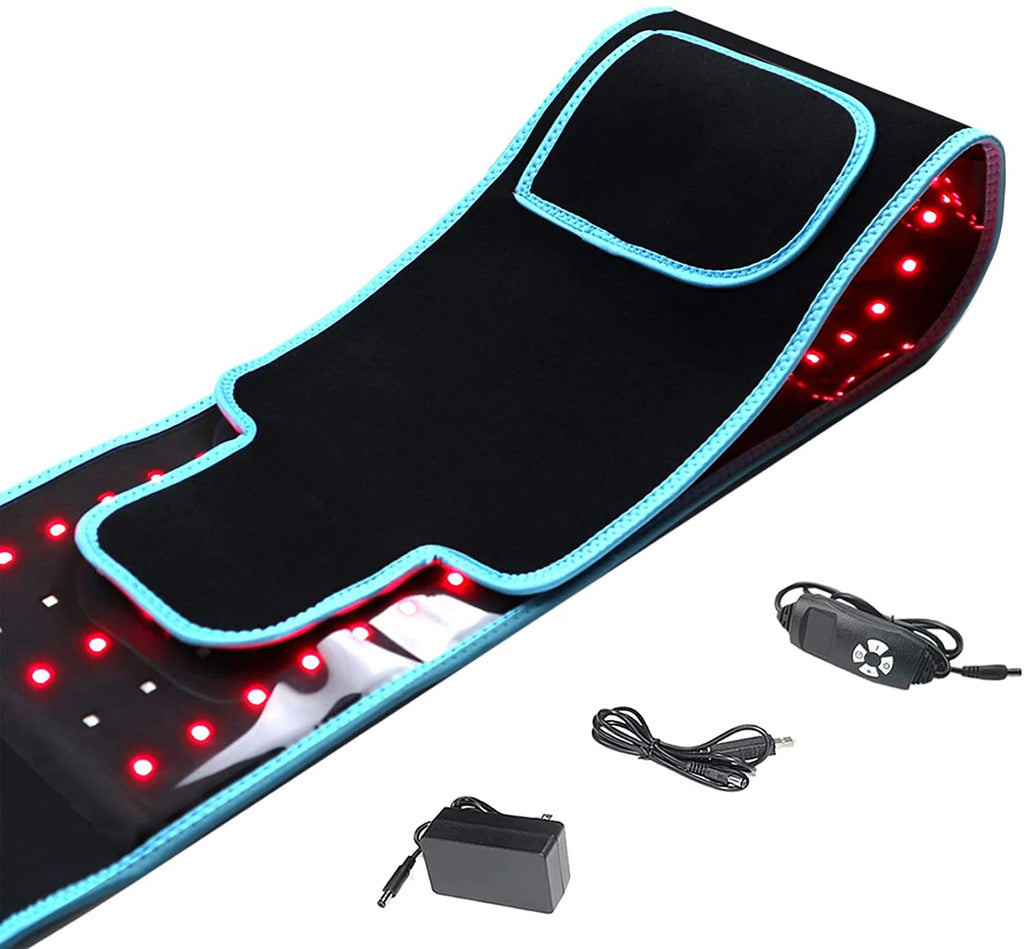 Cinturón de terapia de luz roja e infrarroja 850nm 660nm Dispositivos de belleza LED para quemar grasa, envoltura facial, adelgazante, almohadilla térmica para la cintura, cuerpo completo