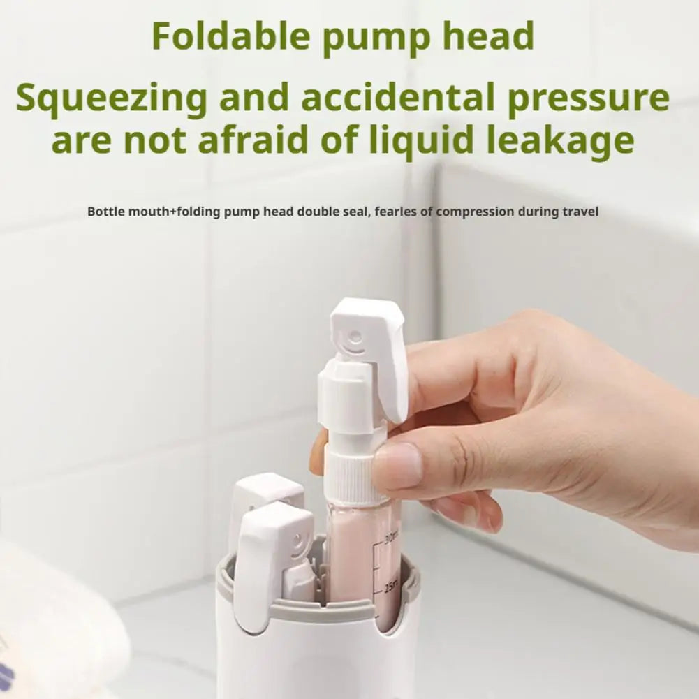 TravelFlow™ 4-in-1 Dispenser ✈️ — One Bottle, Four Essentials