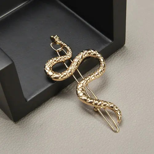 2023 New Gothic Punk  Metal Snake Medusa Hairpin Hair Clip for Women