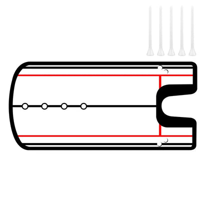 Golf Putting Practice Mirror Putting Mirror Alignment Training Aid Golf Practice Putter Mirror Eye Line Yeahmart Bigwholesale Store