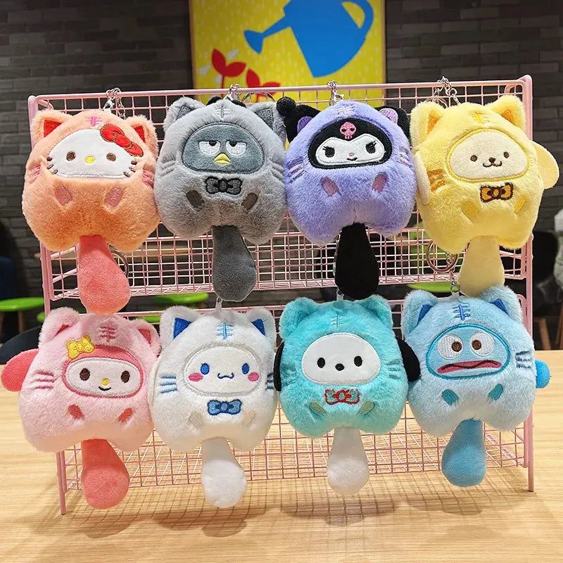 Sanrio Plush Keychain | Little Tiger with Furry Tail Series JJB Kawaii Anime Toy Store