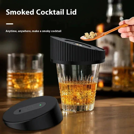Electric Whiskey Smoker Kit With 6 Wood Chips Rechargeable Cocktail Smoker Kit Built In Lighter No Butane Needed Customized Gift KYU ACGN Store