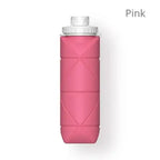 1Pc 600ml Foldable Space-saving Portable Reusable Silicone Sport Water