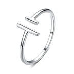 Adjustable Rings Real 925 Sterling Silver Stackable Engagement Zircon Open Size Rings For Women Jewelry big nose Official Store