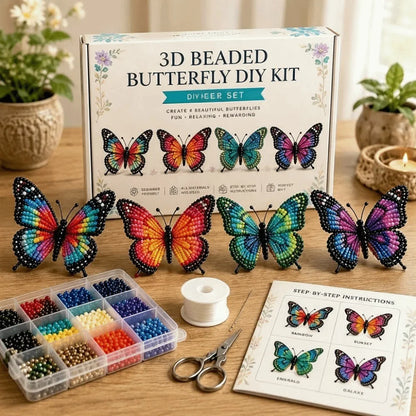 ButterflyBloom™ DIY Kit 🦋✨ — Create Stunning Beaded Butterflies