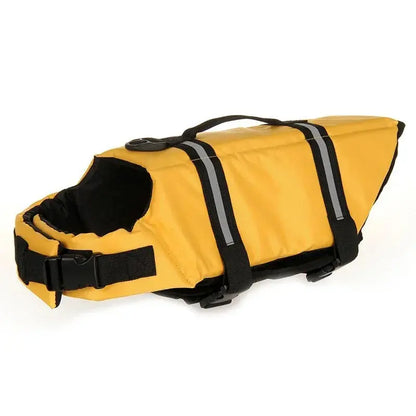 Dog Inflatable Swimsuit Easy to Carry Pet Life Jacket with Pump, Size: Chocolate Chronos