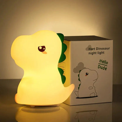 View details for Cartoon Night Light LED Touch Sensor Dinosaur Table Lamp Silicone Cartoon Night Light LED Touch Sensor Dinosaur Table Lamp Silicone