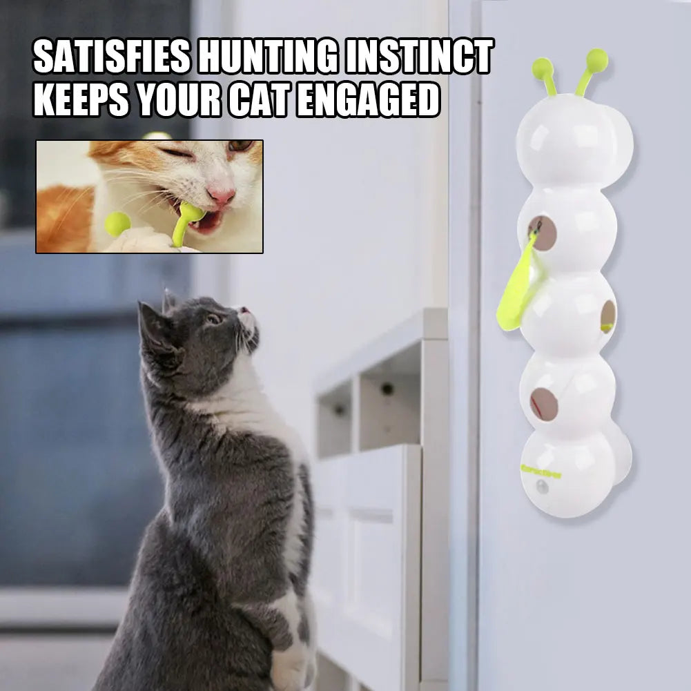 Juguete para Gatos Oruga Ondulante – ¡Movimiento Automático para un Juego Interminable!