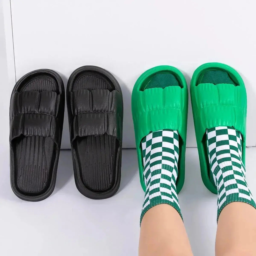 Pantuflas de Nube de Suela Blanda para Mujer Plataforma Gruesa para Interior y Exterior Playa