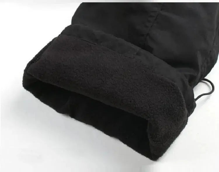Winter Men Thick Fleece Thermal Multi-pocket Straight Cargo Pants AliExpress