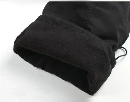 Winter Men Thick Fleece Thermal Multi-pocket Straight Cargo Pants AliExpress
