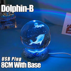 Crystal Ball Night Lights Glowing Sea Jellyfish Astronaut Table Lamp USB Atmosphere Lamp Table Decorations Kid Gifts Night Lamp Shop1103185580 Store