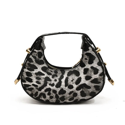 Fashionable Women's Bag, Chic Mini Tote Bag Temperament Leopard PU Leather Handbag Purse for Women Evening Party Date Daily Wear