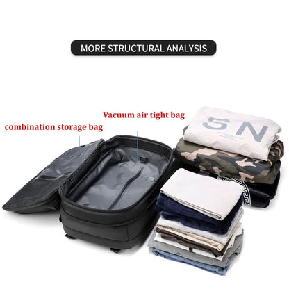 Travel Men 17 inch Laptop Backpack vacuum compression Backpack Business Large Capacity school Backpack expand outdoor backpack Stone's Store