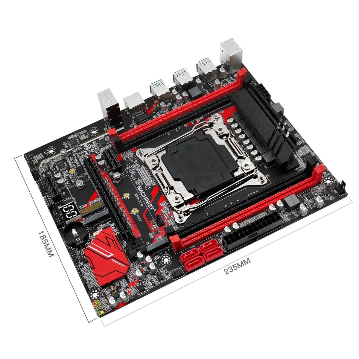 MACHINIST RS9 X99 Motherboard Support Xeon E5 V3 V4 LGA 2011-3 CPU Processor DDR4 RAM Four Channel and SATA PCI-E M.2 Slot Stone's Store