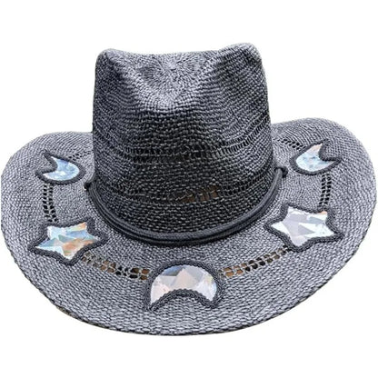 Prism Cowgirl Hat – Rainbow Glow & Sun Protection in One!