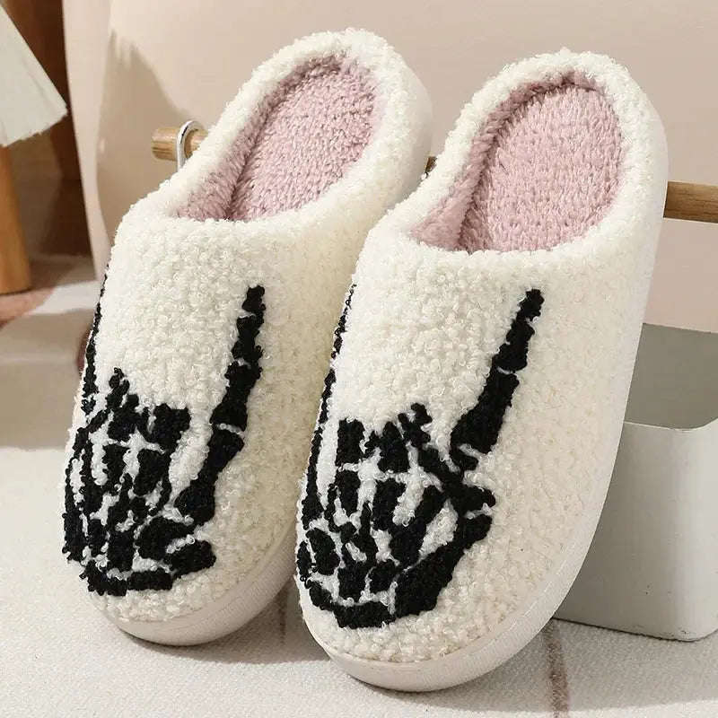 Cozy Halloween House Shoes Halloween Style Winter Cotton Slippers with