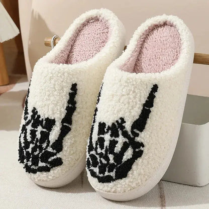 Cozy Halloween House Shoes Halloween Style Winter Cotton Slippers with
